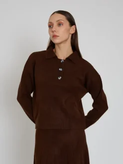 2-delige outfit bruin