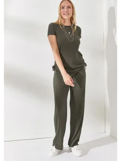 2-delige outfit kaki