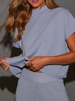 2-delige outfit lichblauw