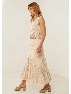2-delige outfit "Lydia" beige