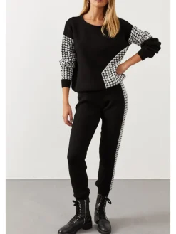 2-delige outfit zwart/wit