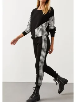 2-delige outfit zwart/wit