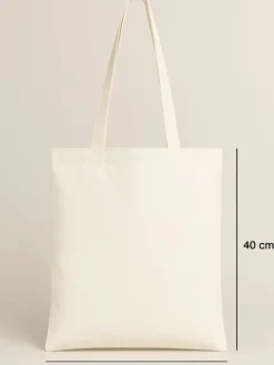 2-delige set: boodschappentassen beige - (L)40 x (B)35 cm