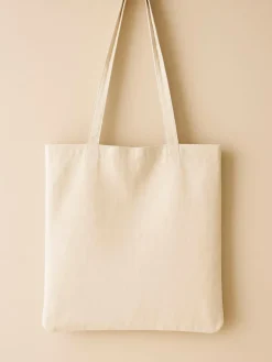 2-delige set: boodschappentassen beige - (L)40 x (B)35 cm