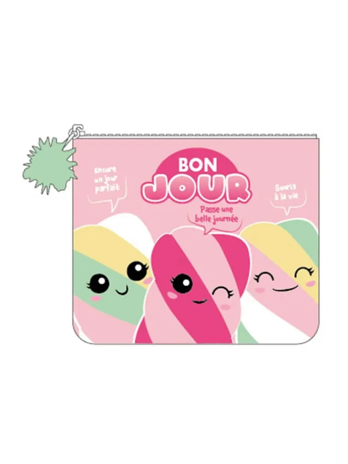 2-delige set: cosmeticatassen "Kawaii"- (B)18 x (H)15 cm (verrassingsproduct)