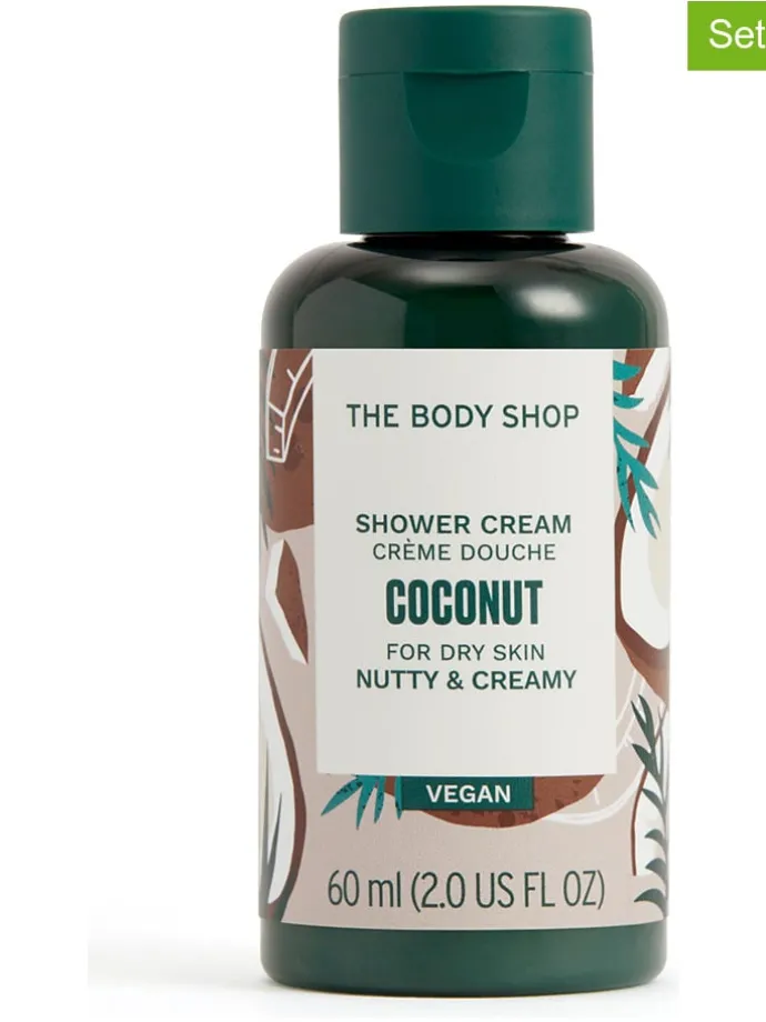 3-delige set: duschcreme "Coconut", 60 ml
