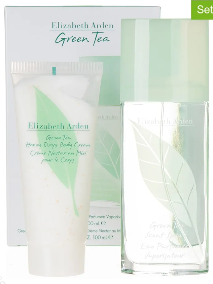 2-delige set: "Green Tea" - eau de toilette en bodylotion, elk 100 ml