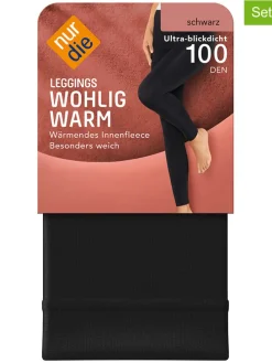 2-delige set: leggings zwart
