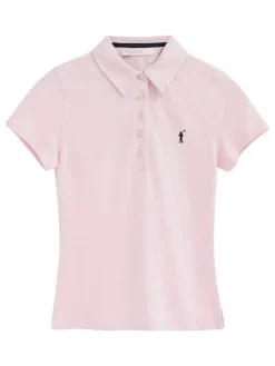 3-delige set: poloshirts crème/lichtroze/donkerblauw