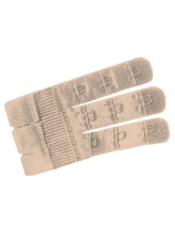 3-delige set: verlengstuk met 3 haken beige/wit/zwart