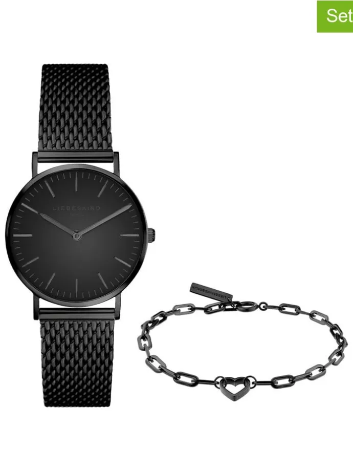 2-delige sieradenset: kawartshorloge & armband