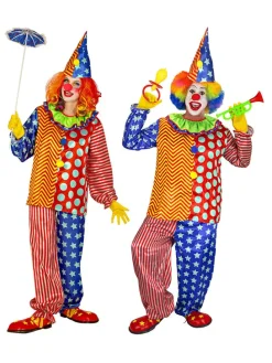 3-delig kostuum "Clown" meerkleurig