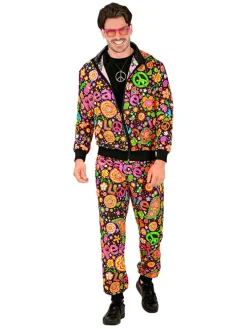 2-delig kostuum "Hippie" meerkleurig