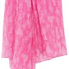 Doek "Crazy Fish" roze - (L)180 x (B)110 cm