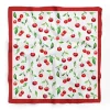 Doek wit/rood - (L)55 x (B)55 cm