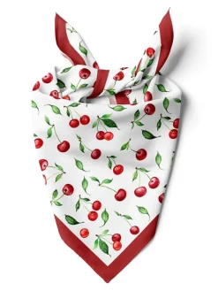 Doek wit/rood - (L)55 x (B)55 cm