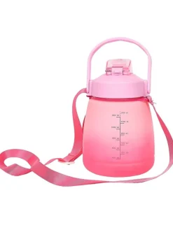 Drinkfles paars/turquoise/roze - 1,2 l (verrassingproduct)