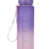 Drinkfles paars/turquoise/roze - 1 l (verrassingsproduct)