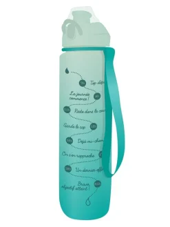 Drinkfles paars/turquoise/roze - 1 l (verrassingsproduct)