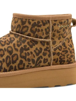 Enkelboots beige/bruin/lichtbruin