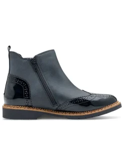 Enkelboots donkerblauw