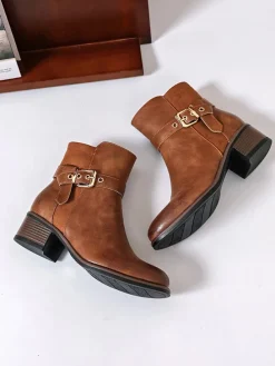 Enkelboots lichtbruin