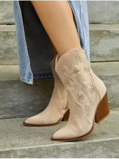 Enkellaarzen beige