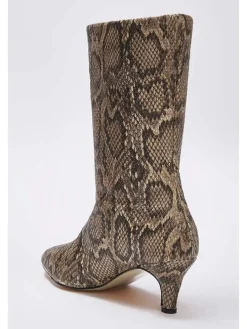 Enkellaarzen beige/bruin
