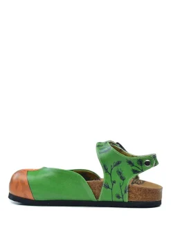 Enkelsandalen groen/meerkleurig