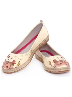 Espadrilles crème/lichtroze