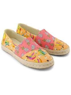 Espadrilles oranje/roze