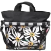 Fietsmand "KLICKfix" zwart/wit - (B)40 x (H)35 x (D)20 cm