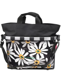 Fietsmand "KLICKfix" zwart/wit - (B)40 x (H)35 x (D)20 cm