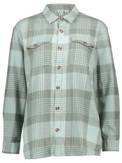 Flanellen blouse "Let It Go" groen