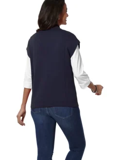 Fleece bodywarmer donkerblauw
