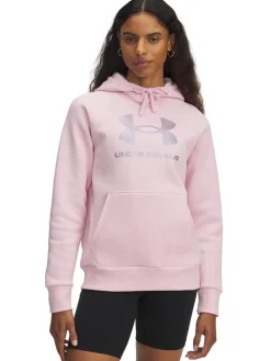 Fleece hoodie lichtroze
