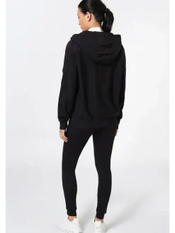 Fleece hoodie "Wimmerl" zwart