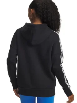 Fleece hoodie zwart