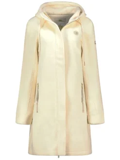 Fleece mantel "Tartine" crème