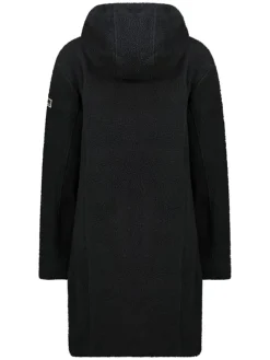 Fleece mantel "Tartine" zwart
