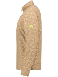 Fleece trui beige