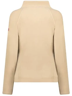 Fleece trui beige