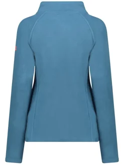 Fleece trui blauw