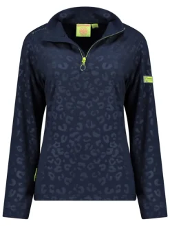 Fleece trui donkerblauw