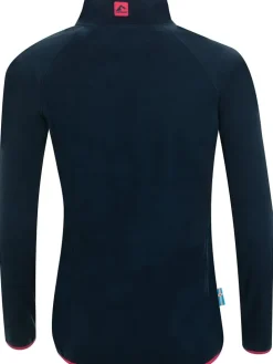 Fleece trui "Hekla" donkerblauw/roze