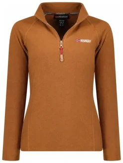 Fleece trui lichtbruin