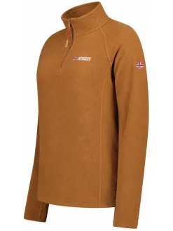 Fleece trui lichtbruin