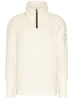 Fleece trui "Monia" wit