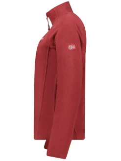 Fleece trui rood