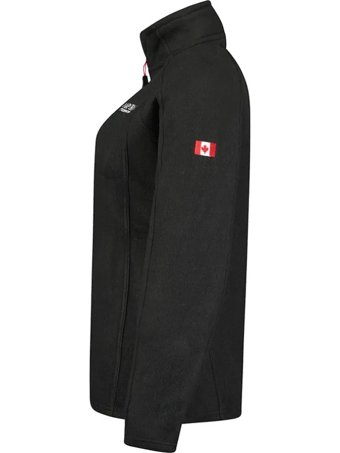 Fleece trui "Tonneauhz" zwart